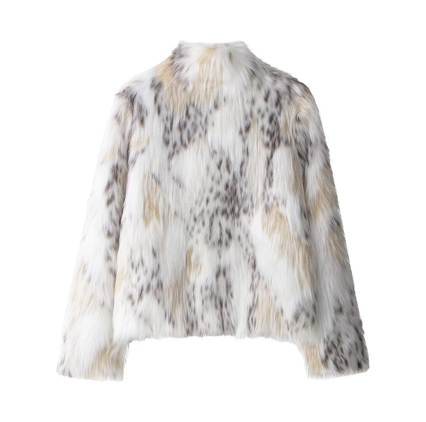 Versatile Warm Faux Fur Effect Coat