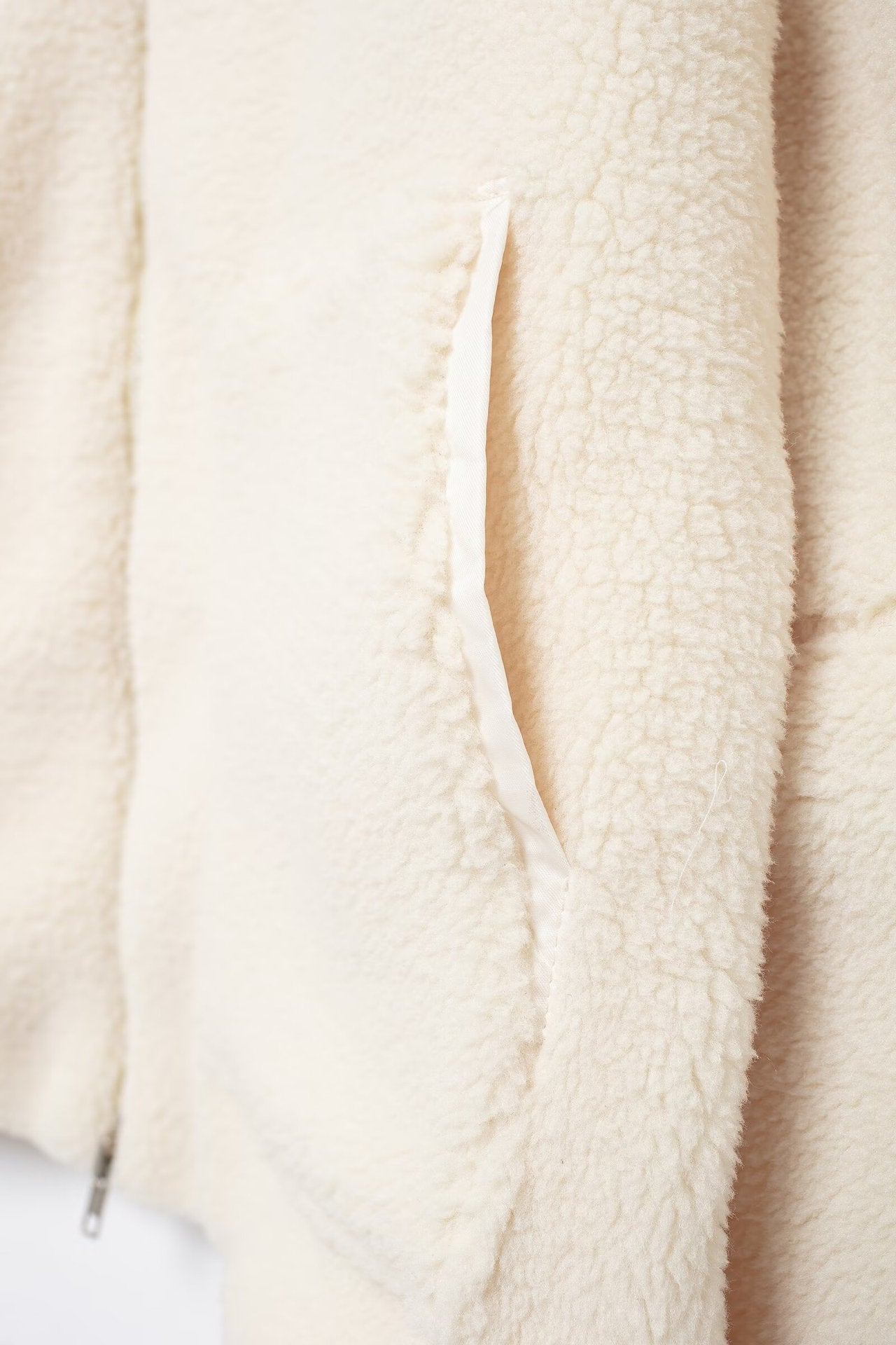 Lazy Style Lamb Wool High Neck Wool Coat