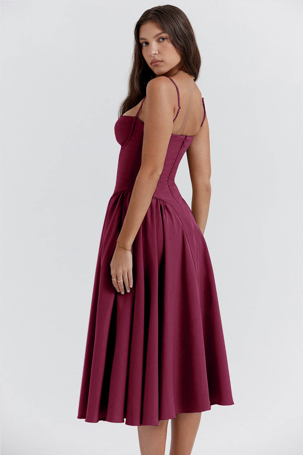 French Retro Long Dress