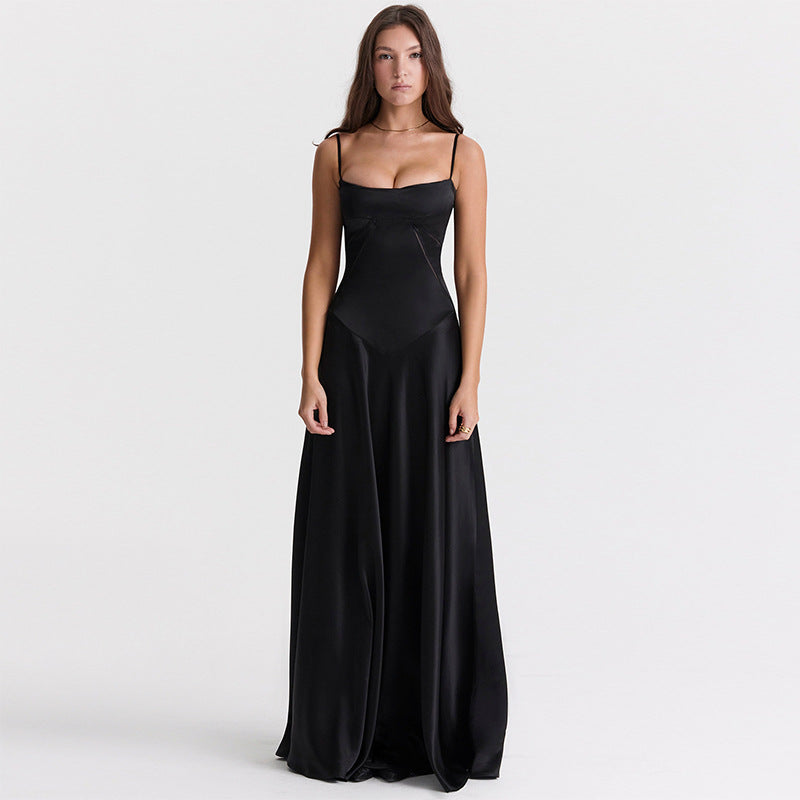 Slim Backless Long Dress