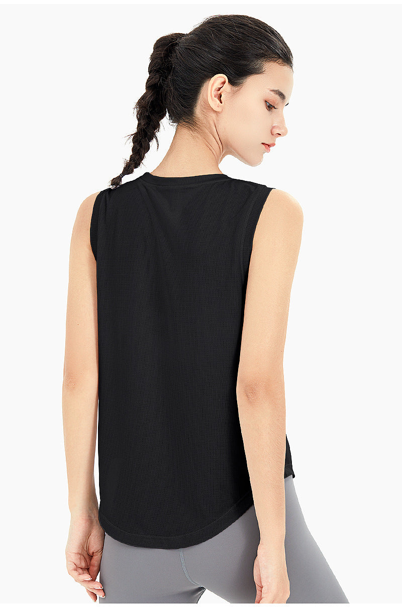 Quick-Dry Loose-Fit Women’s Sleeveless Sports Top