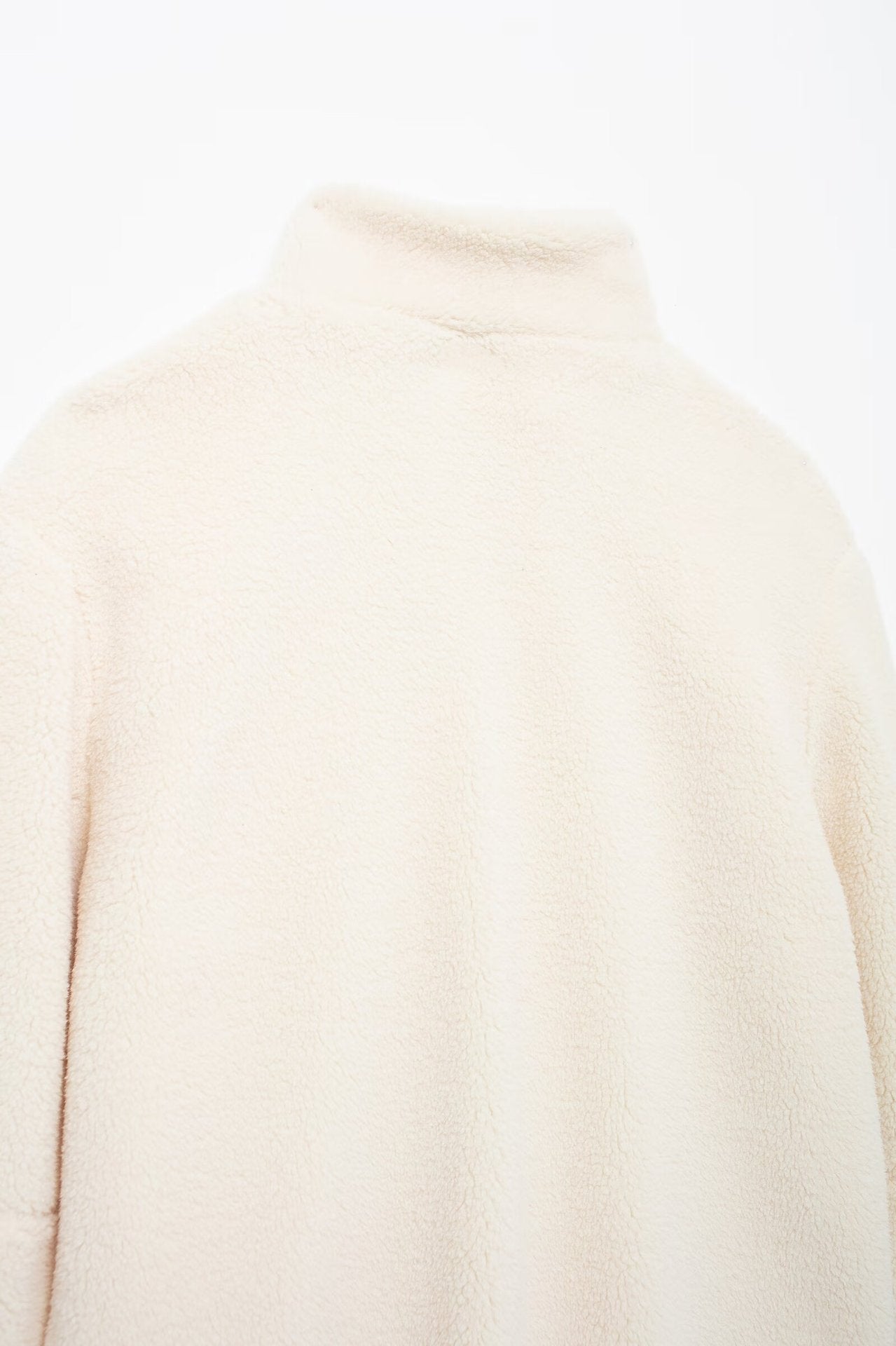 Lazy Style Lamb Wool High Neck Wool Coat