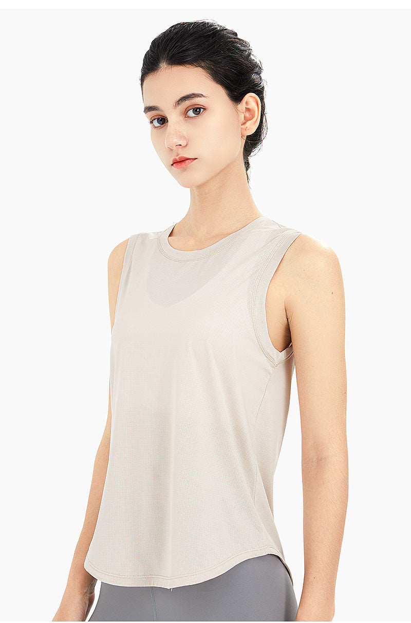 Quick-Dry Loose-Fit Women’s Sleeveless Sports Top