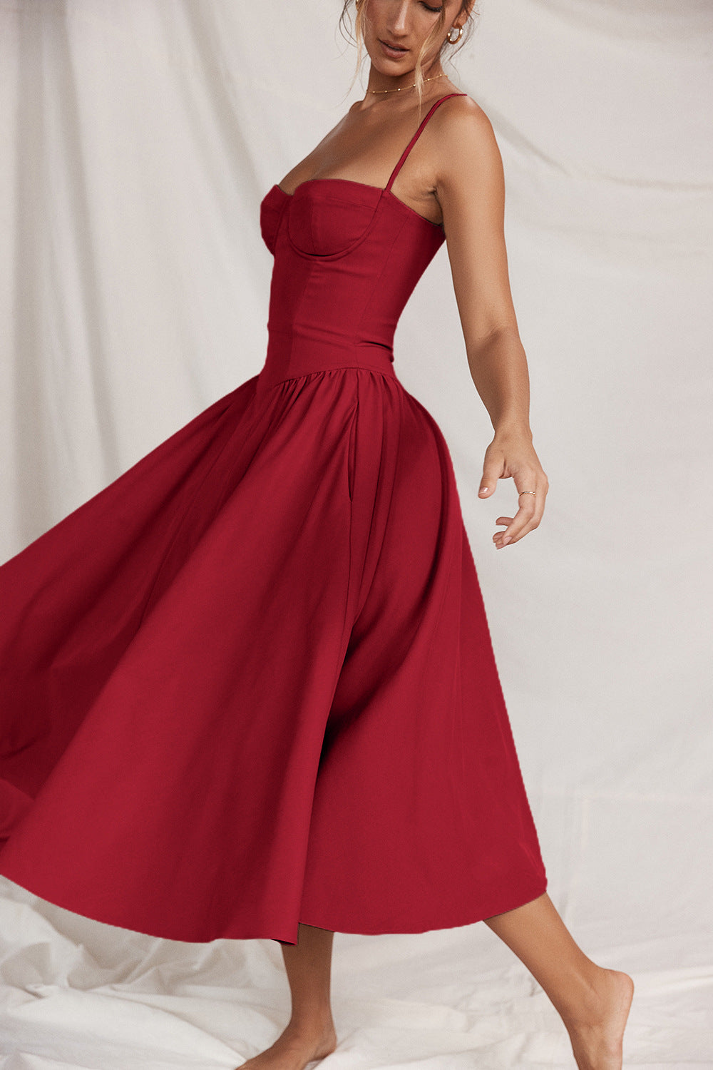 French Retro Long Dress