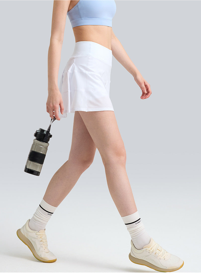 Women’s Anti-Exposure Workout Skirt with Inner Shorts