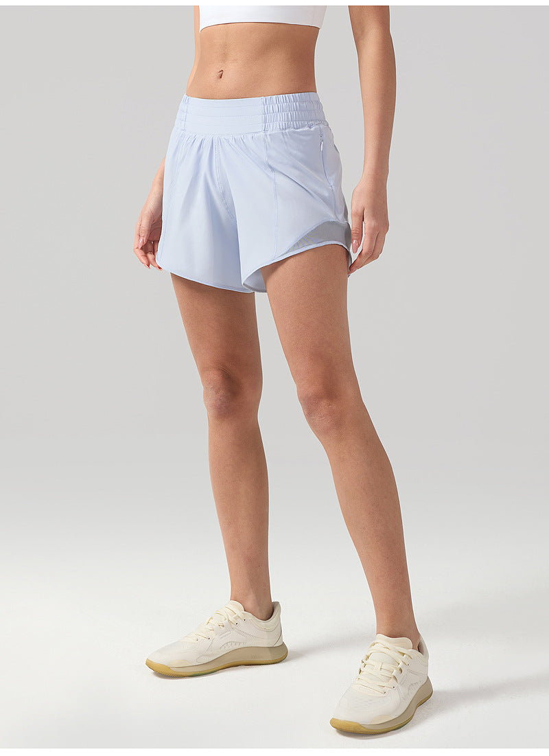 Women’s High-Waist Sport Shorts – Breathable Summer Yoga & Workout Bottoms