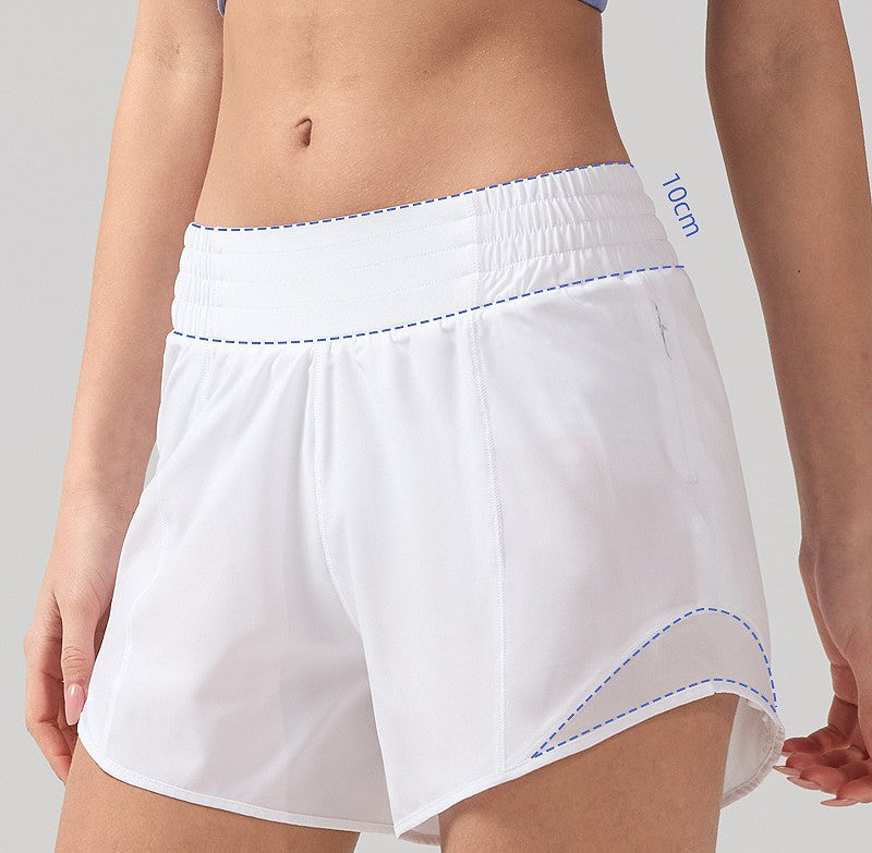 Women’s High-Waist Sport Shorts – Breathable Summer Yoga & Workout Bottoms