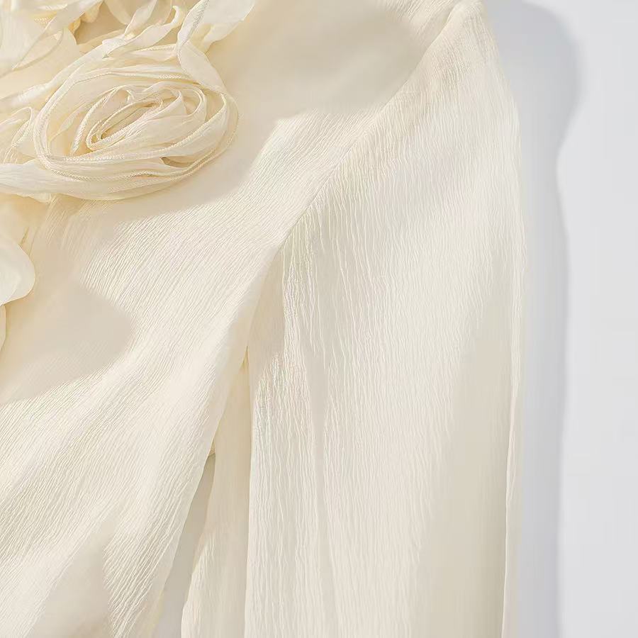 Wavy Floral Dress Set