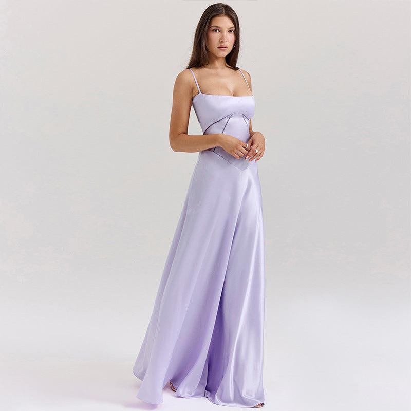 Slim Backless Long Dress