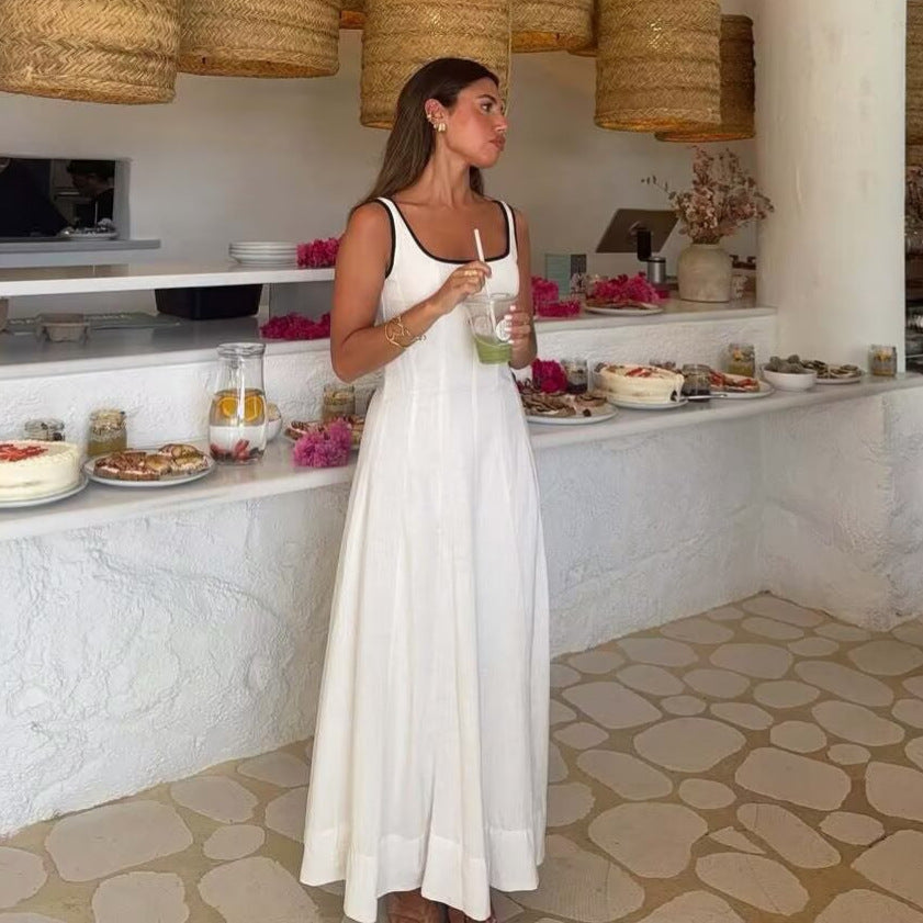 Wholesale Color Block Midi Dress