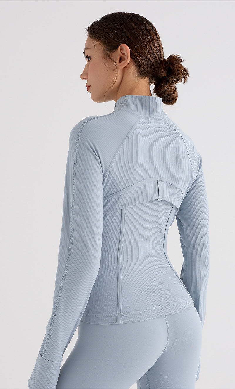 Zip-Up Sports Jacket for Women – Hip-Length, Quick-Dry & Versatile
