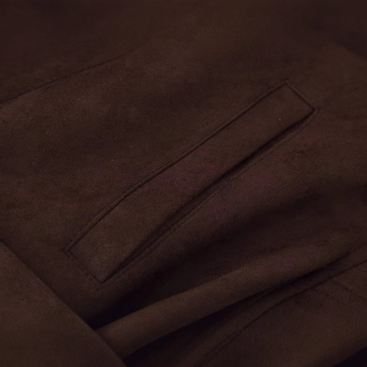 Textured Lapel Waist Belt Trench Coat