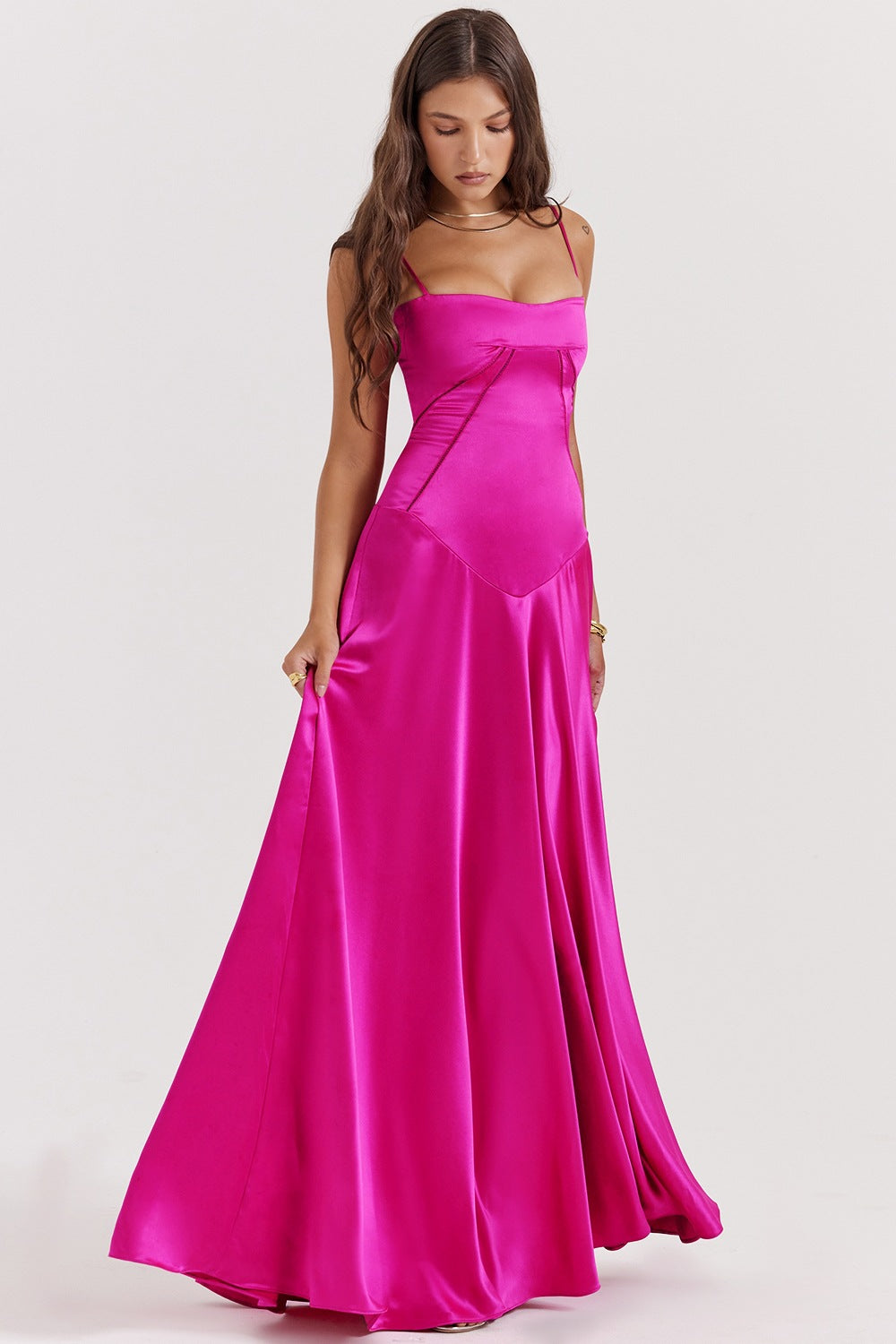 Slim Backless Long Dress