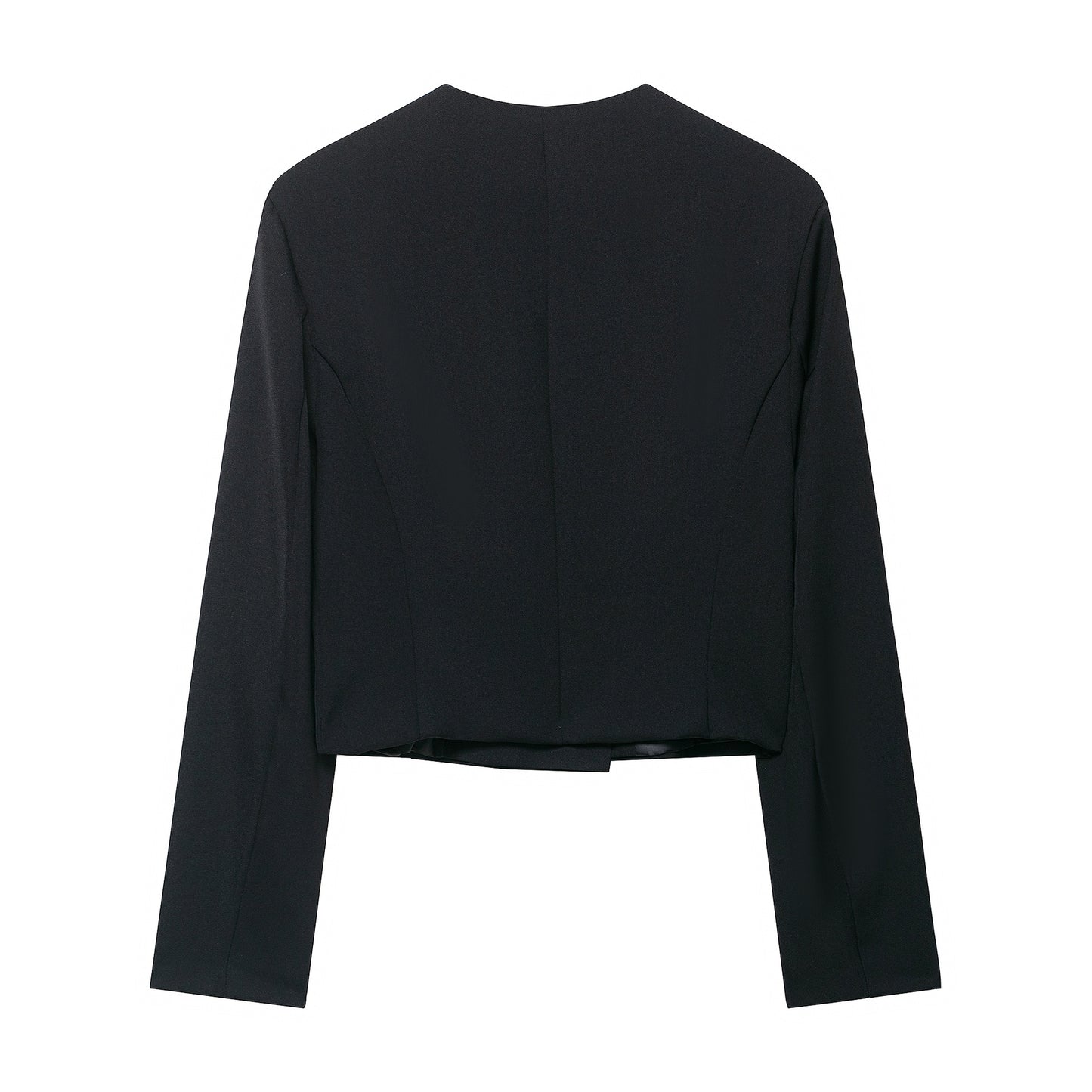 Double-breasted Suit Jacket + Ankle Pants Set