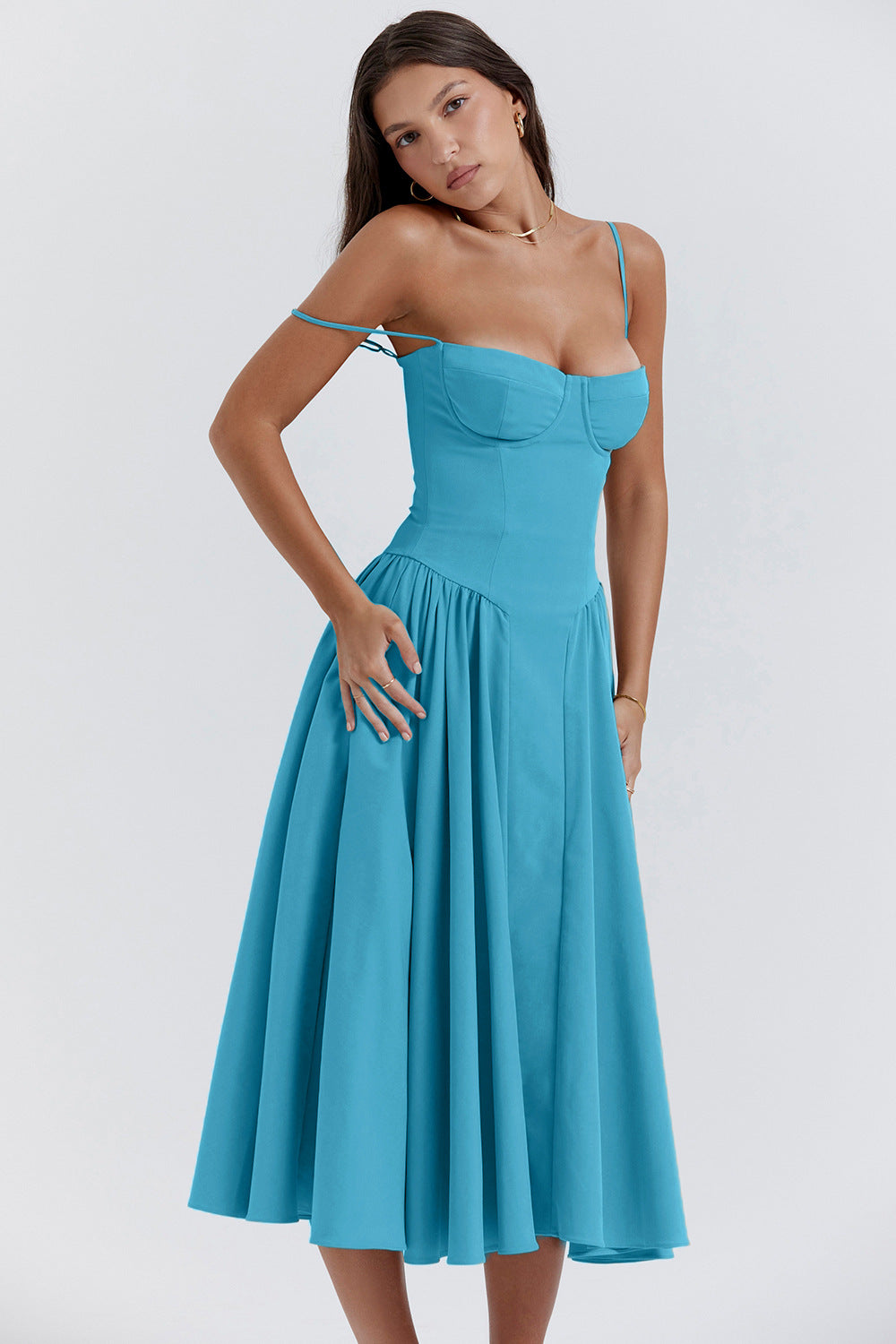 French Retro Long Dress