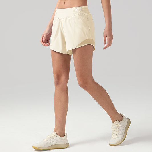 Women’s High-Waist Sport Shorts – Breathable Summer Yoga & Workout Bottoms