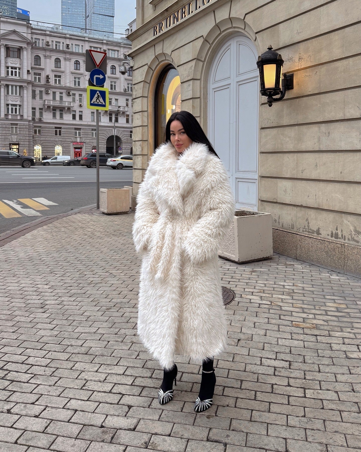 Long Faux Fur Coat