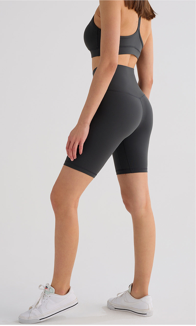 High-Waist Fitness Shorts
