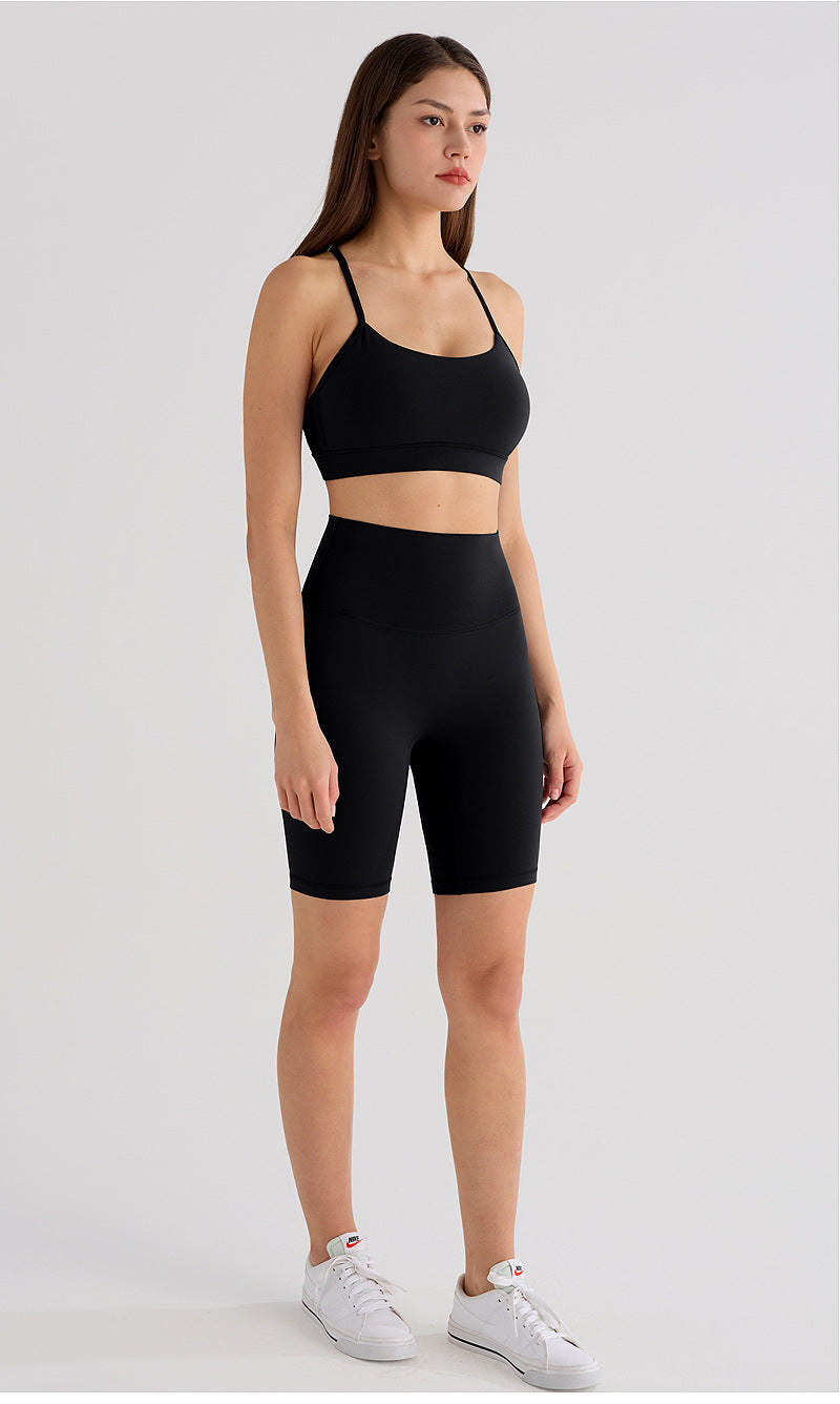 High-Waist Fitness Shorts