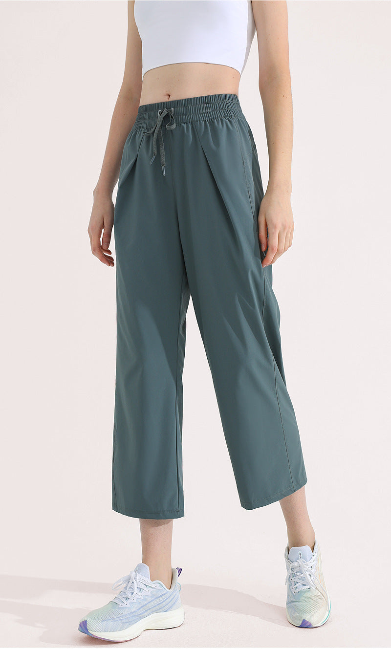 Lightweight Wide-Leg Pants with Breathable Drape