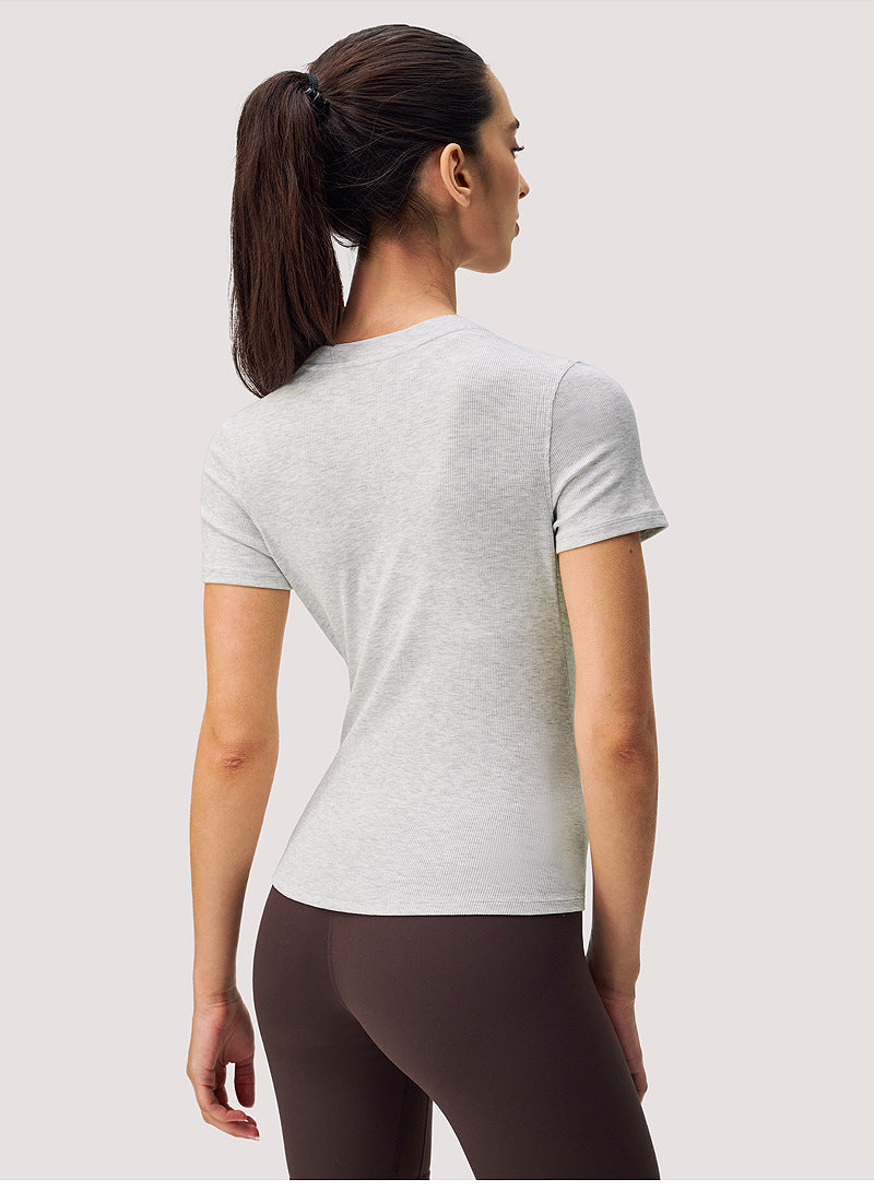 Women’s Slim-Fit Yoga T-Shirt – Moisture-Wicking