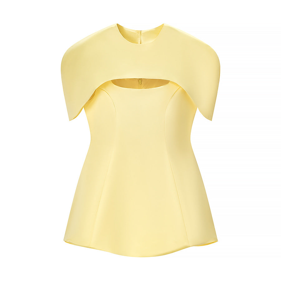 Heiress Style Solid Color Three-Piece Dress Set