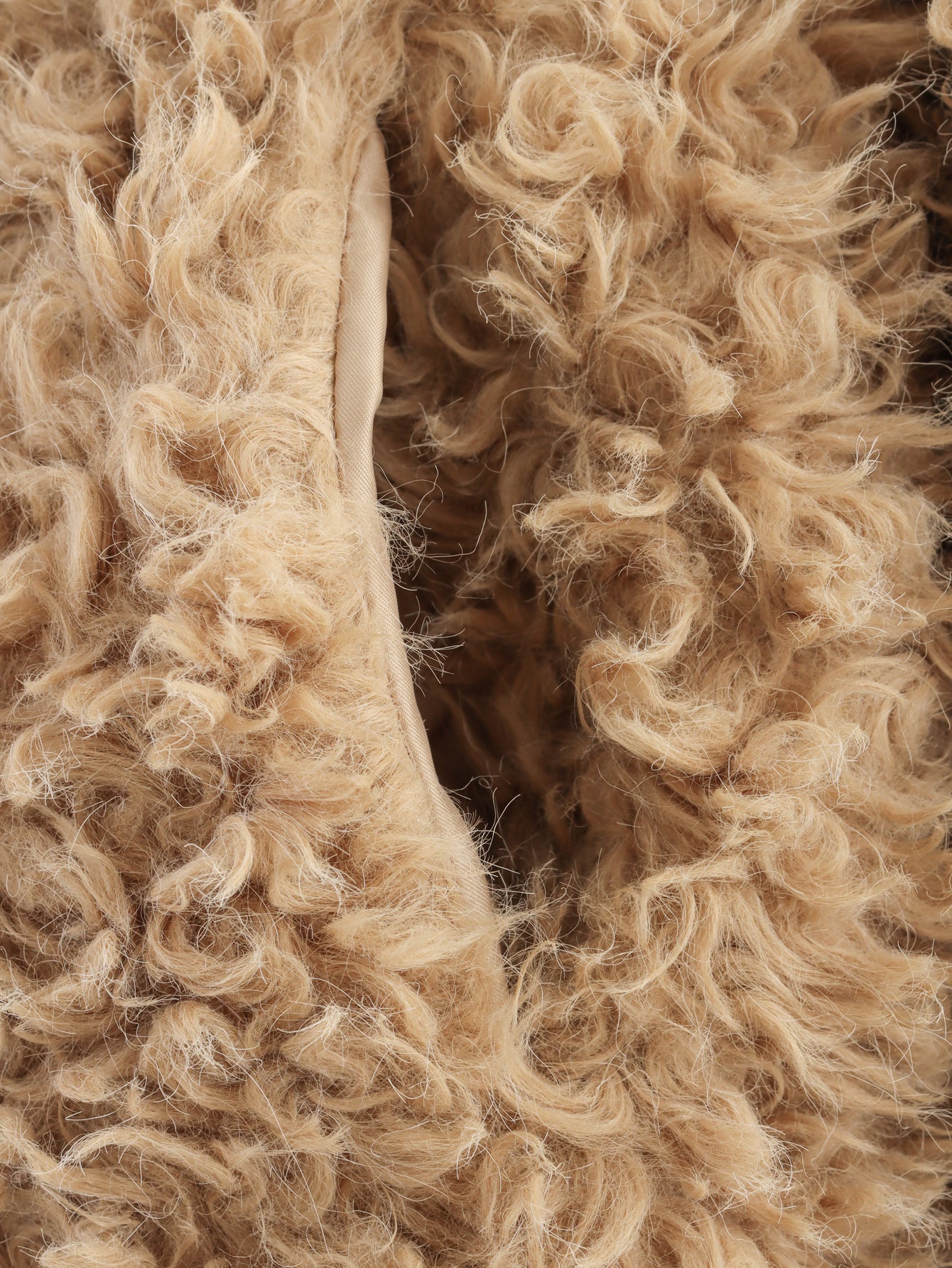 Long Sleeve Single-Breasted Faux Fur Coat