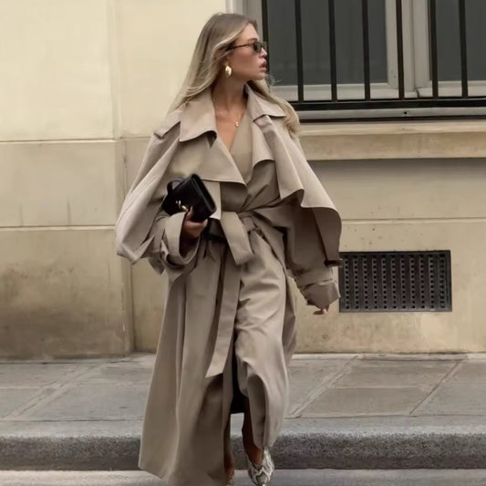 Knee-length Windbreaker Jacket