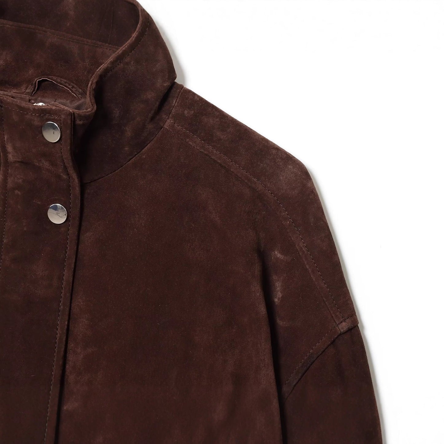 Suede Textured Pocket Jacket/Baseball Jacket