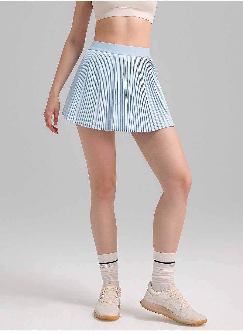Women’s Quick-Dry Pleated Skirt with Built-In Shorts
