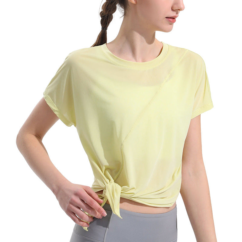 Loose Mesh Breathable Fitness T-Shirt - Sports Cover Top