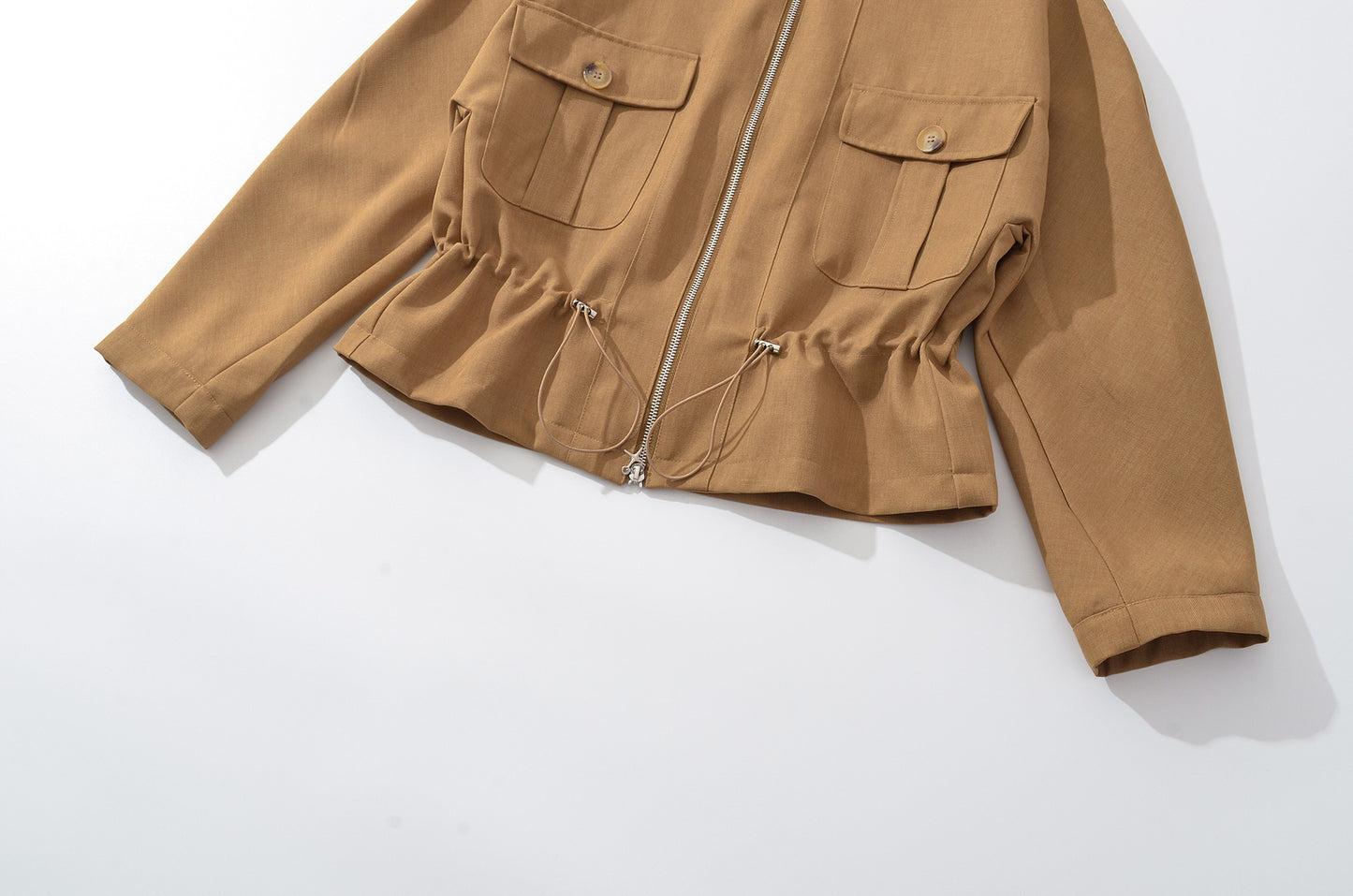Slim Waist Jacket + Casual Shorts Set