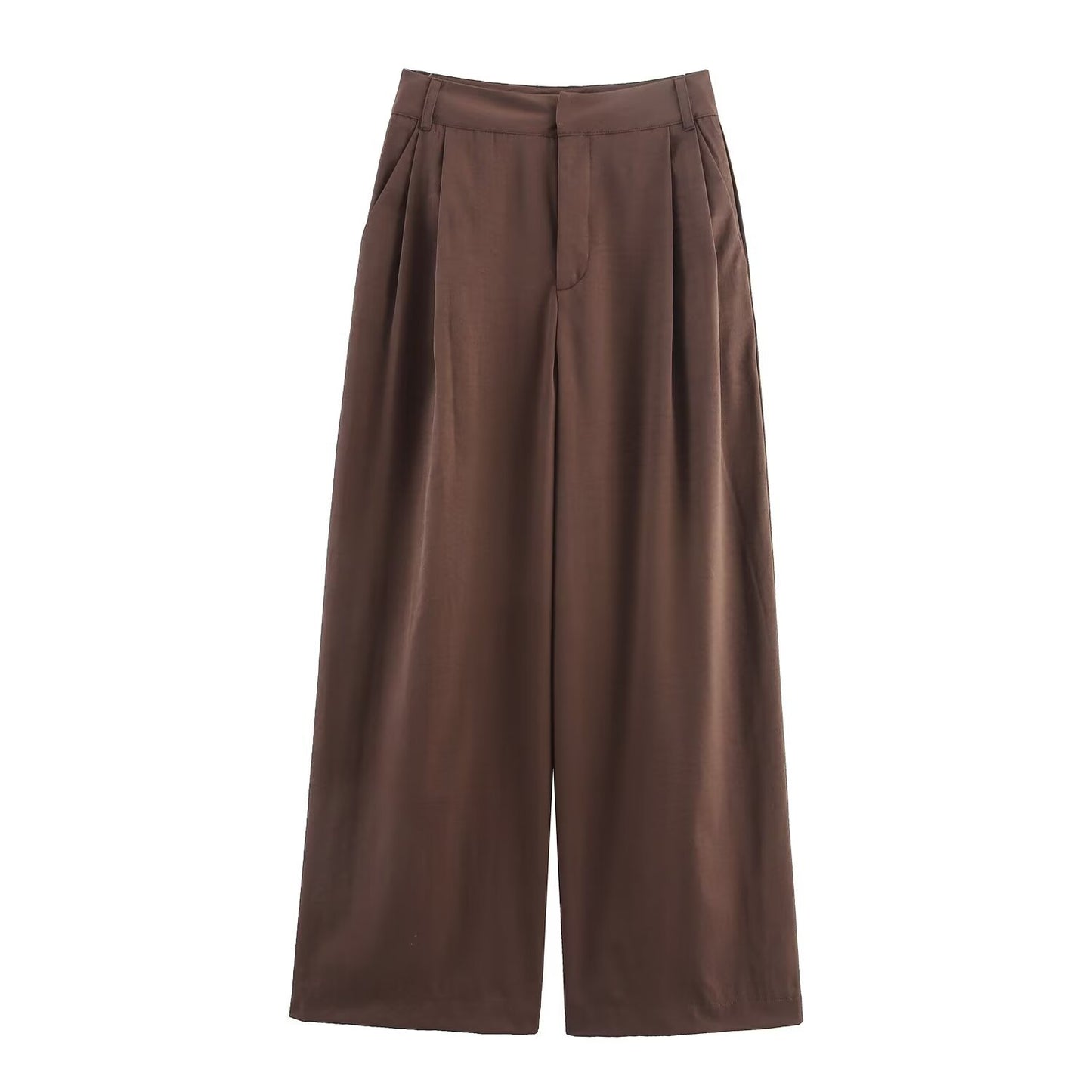 Knotted Halter Neck Top Vest + Pleated Pants