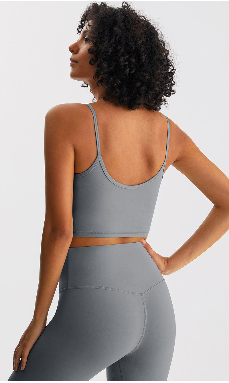 Breathable Padded Yoga Push-Up Bra with Beautiful Back Design