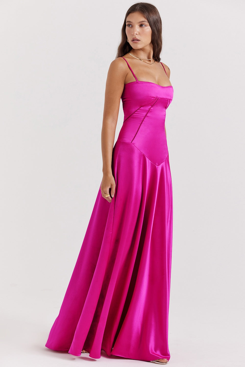 Slim Backless Long Dress