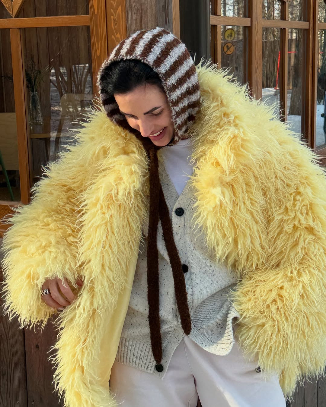 Faux Fur Plush Coat