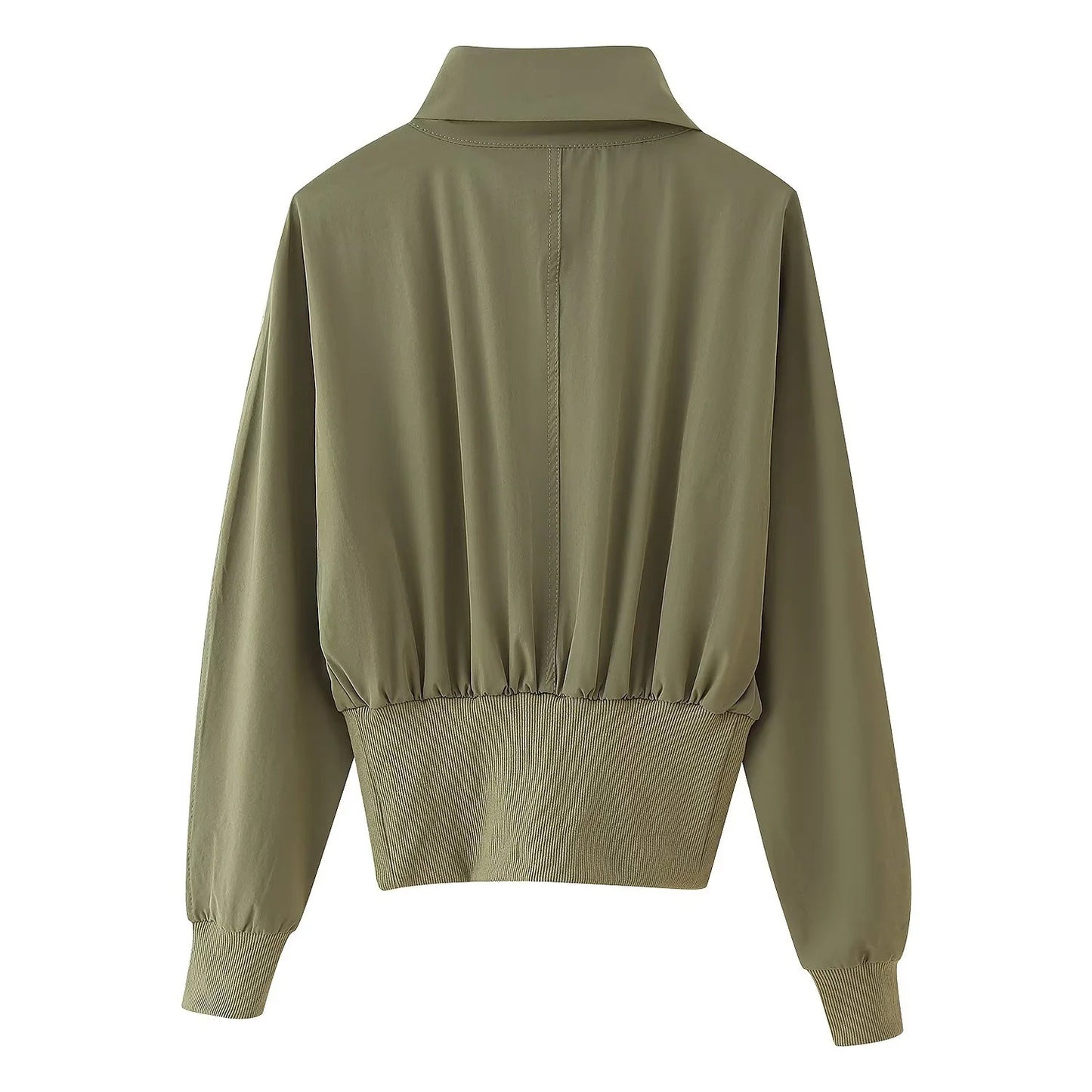 Bat Sleeve Jacket + Pleated High Waist Loose Trousers Set