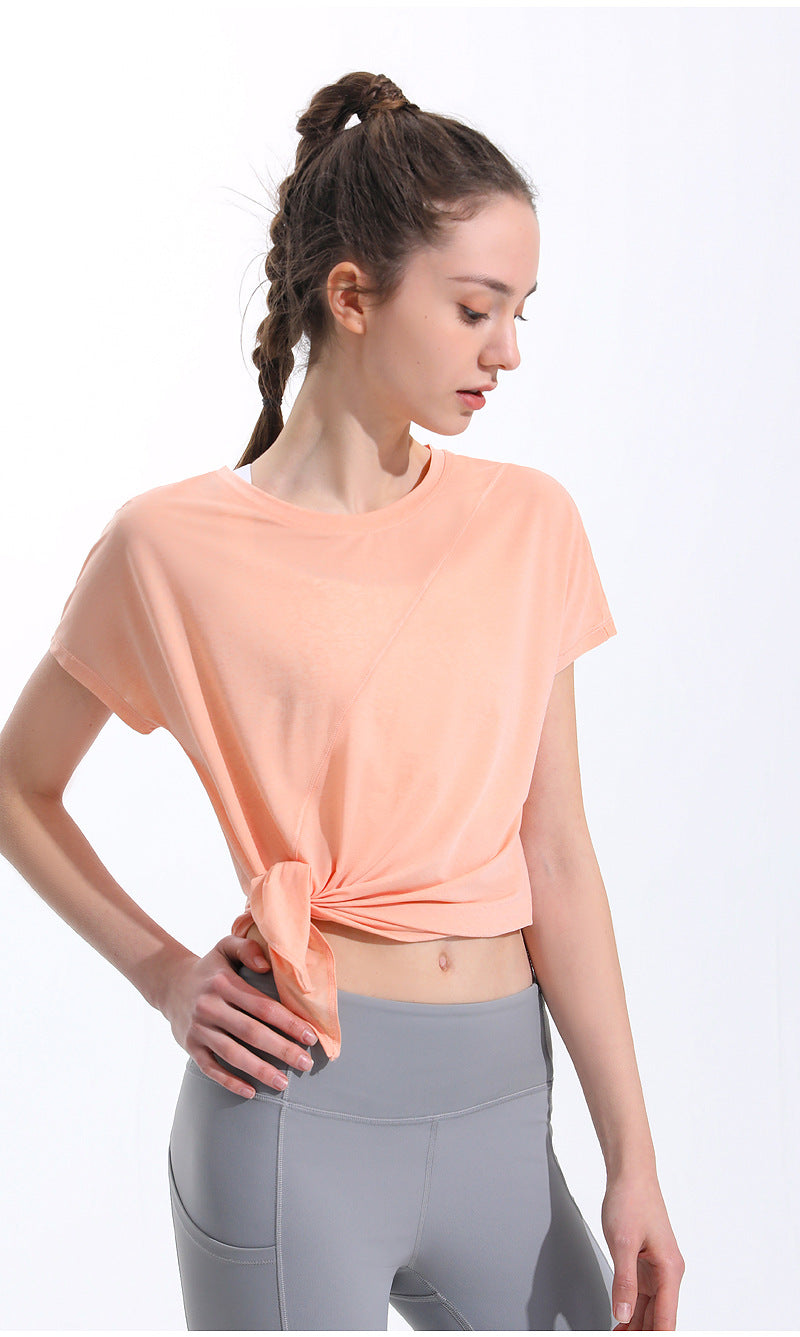 Loose Mesh Breathable Fitness T-Shirt - Sports Cover Top