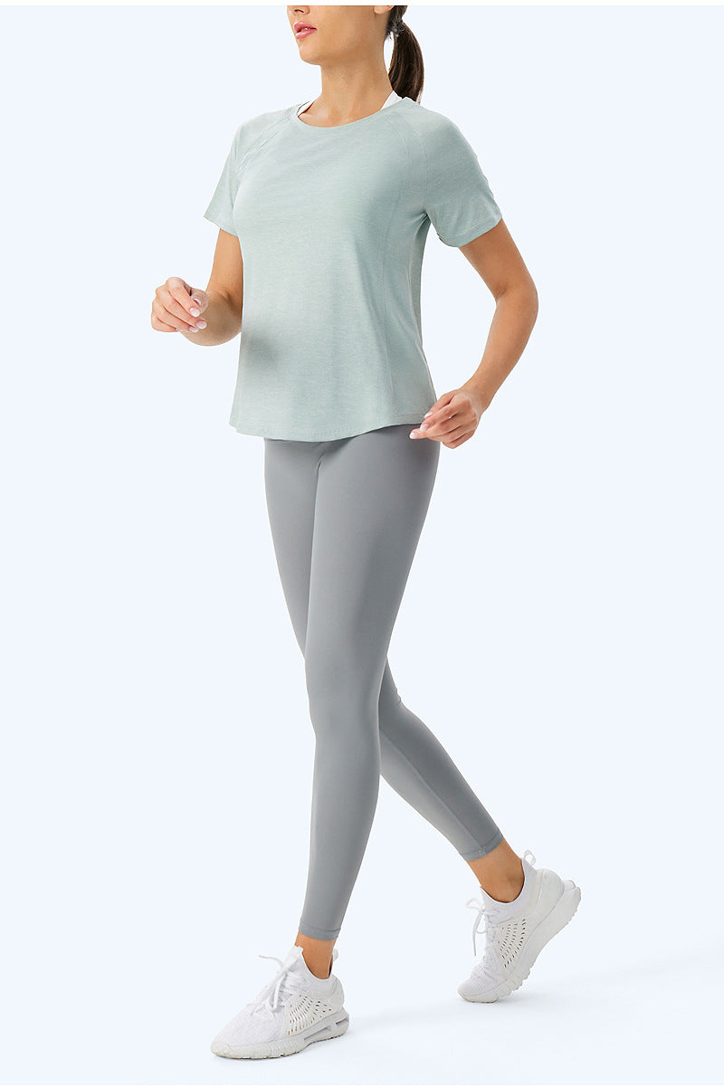 Loose Outdoor Breathable Sun-Protective Short-Sleeve Fitness Top