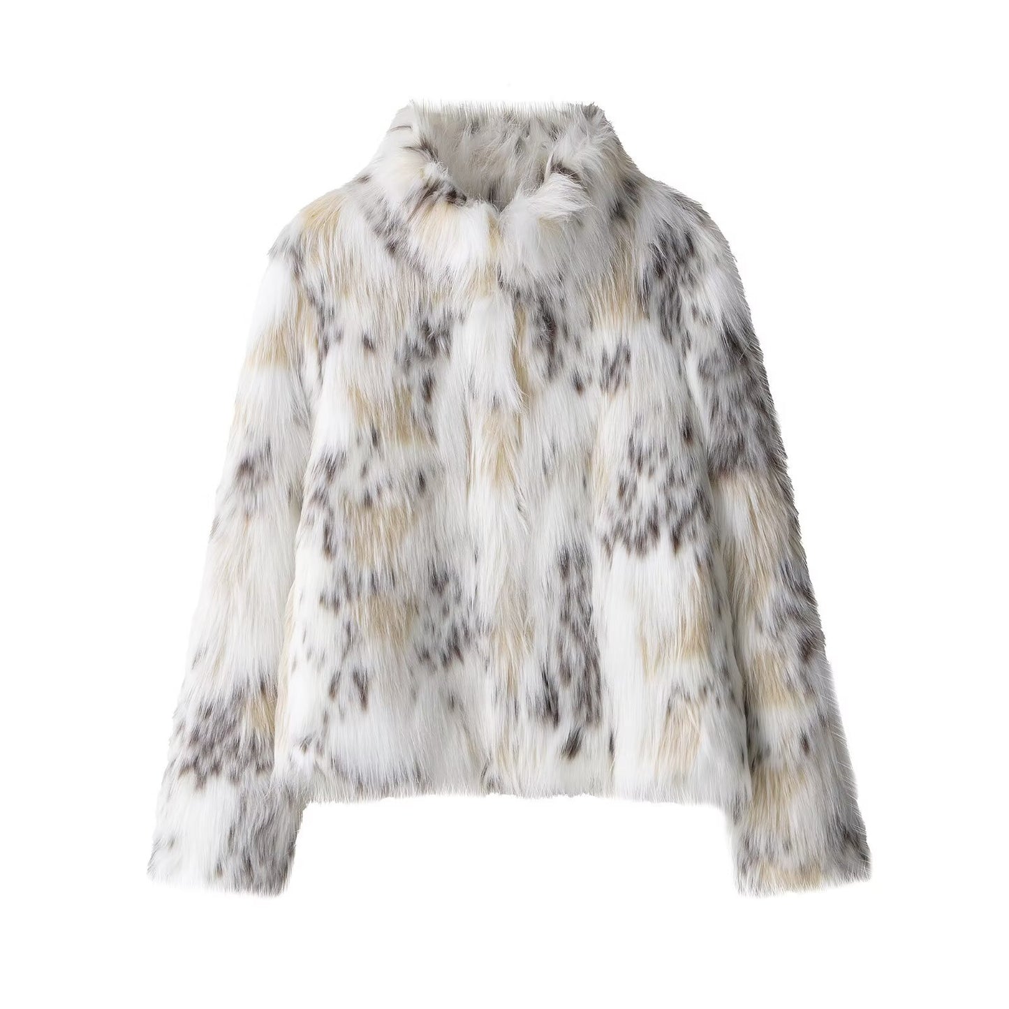 Versatile Warm Faux Fur Effect Coat