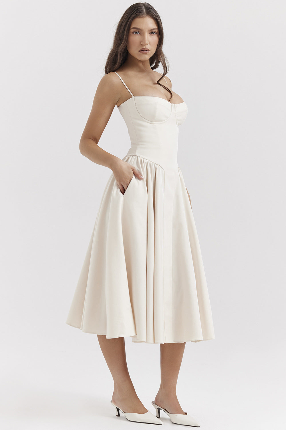French Retro Long Dress