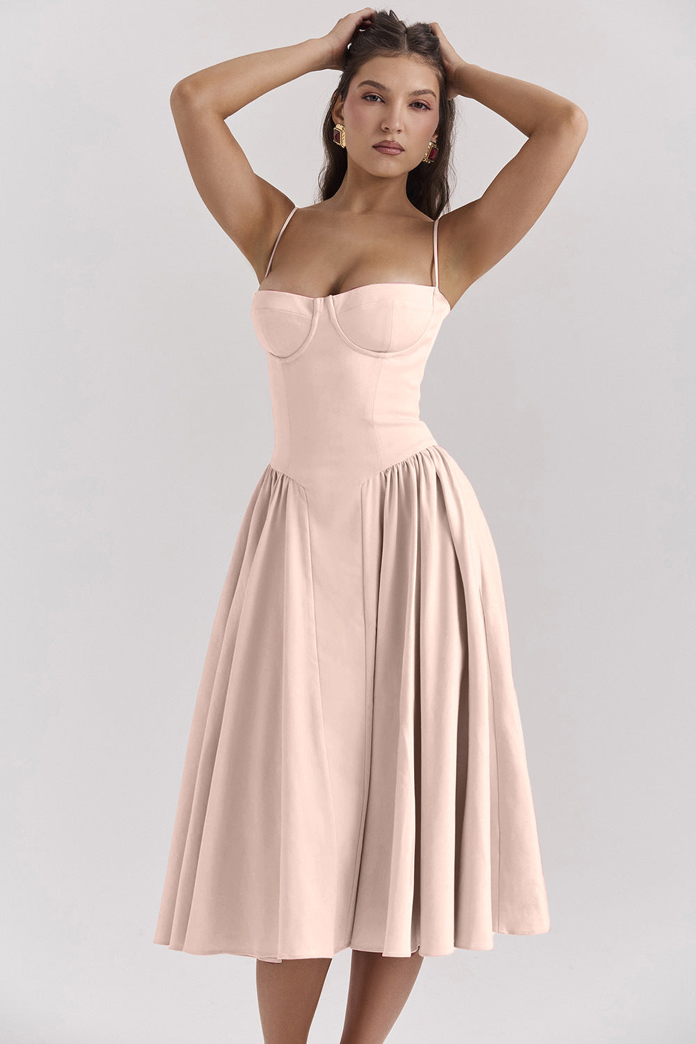 French Retro Long Dress