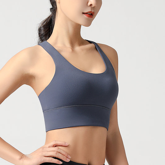 Women’s Sports Bra – Running, Yoga, Fitness Tank Top with Back Closure