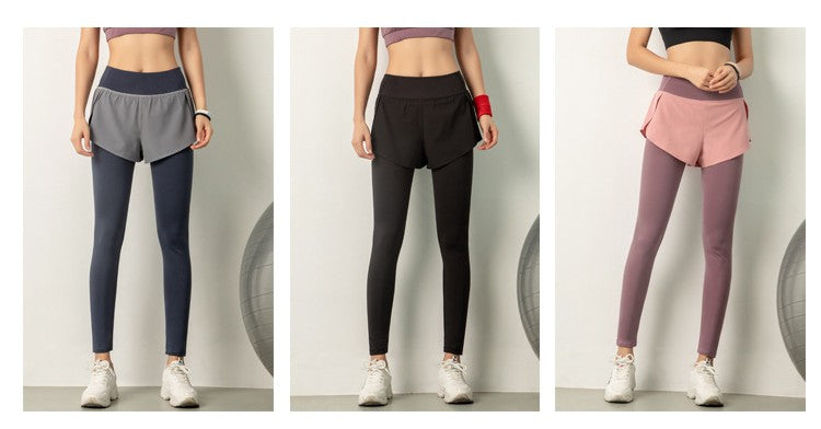 Dual-layer High-Waist Yoga Pants