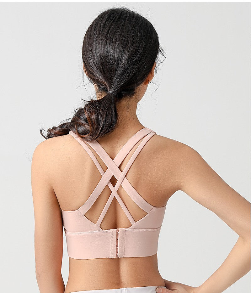 Women’s Sports Bra – Running, Yoga, Fitness Tank Top with Back Closure