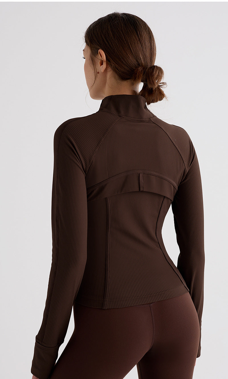 Zip-Up Sports Jacket for Women – Hip-Length, Quick-Dry & Versatile
