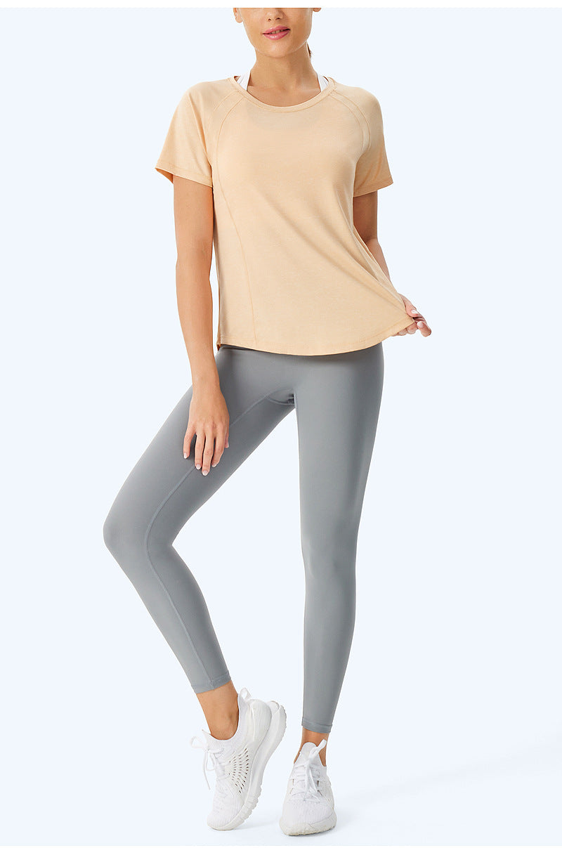 Loose Outdoor Breathable Sun-Protective Short-Sleeve Fitness Top