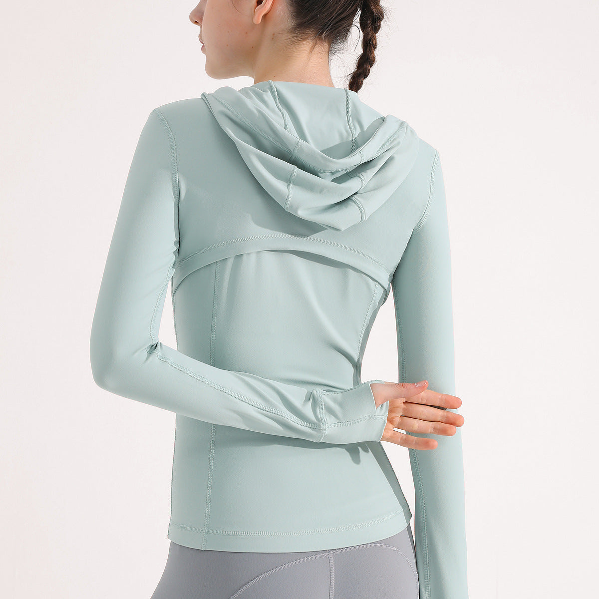 Breathable Hoodie Sports Jacket -  Slim-Fit, High Elastic & Zip-Up