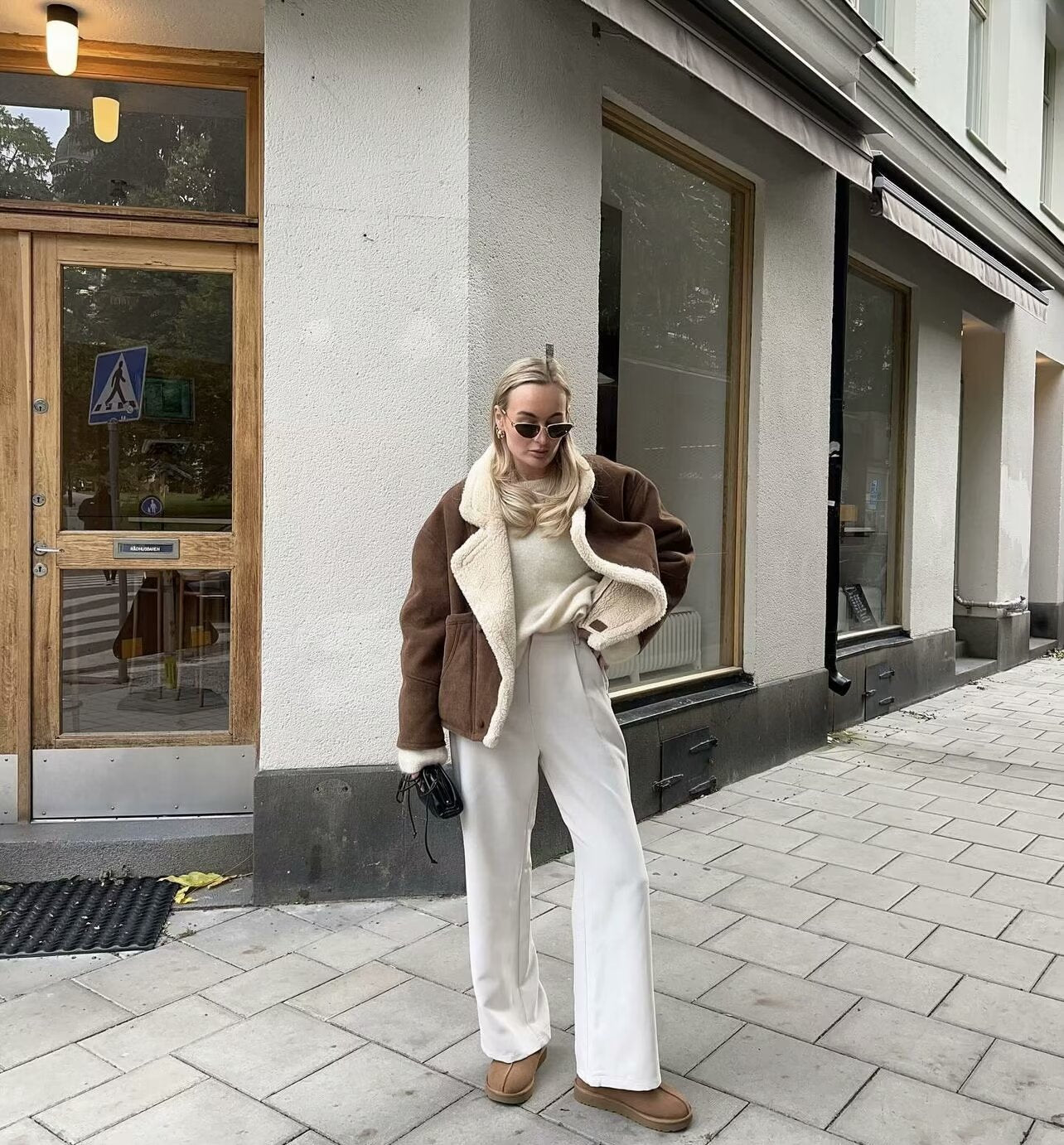 Loose Warm Retro Lamb Wool Jacket