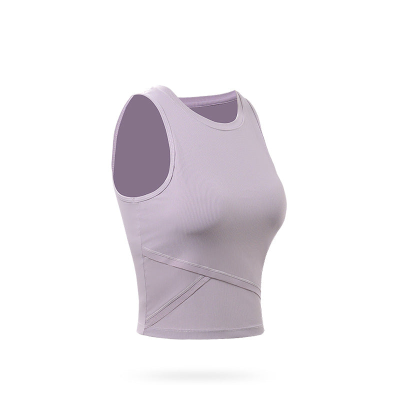 Women’s Yoga Sports Vest with Built-in Chest Pads